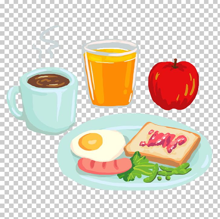 Breakfast Coffee Juice Barbecue Pizza PNG, Clipart, Adobe Illustrator, Bread, Breakfast Cereal, Breakfast Food, Breakfast Plate Free PNG Download