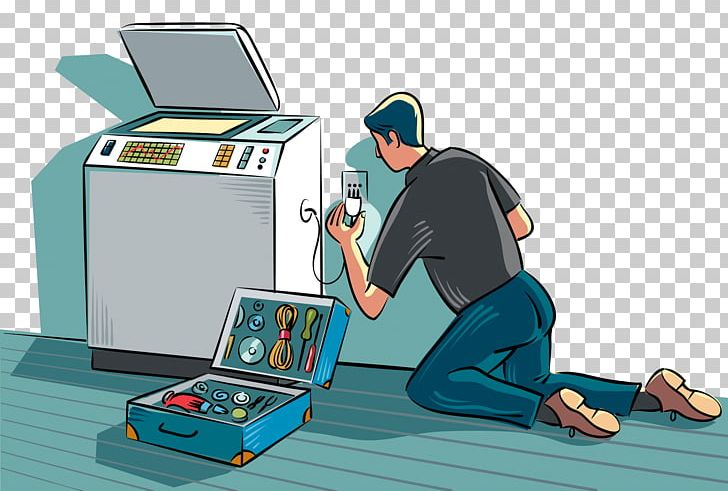 Photocopier Printing Illustration PNG, Clipart, Car Repair, Cartoon, Construction Worker, Drawing, Electronics Free PNG Download