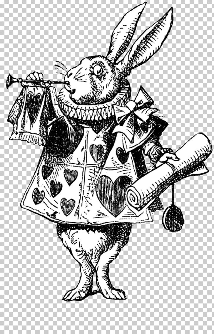 Alice's Adventures In Wonderland White Rabbit The Mad Hatter PNG, Clipart, Alice In Wonderland, Alices Adventures In Wonderland, Armour, Art, Black And White Free PNG Download