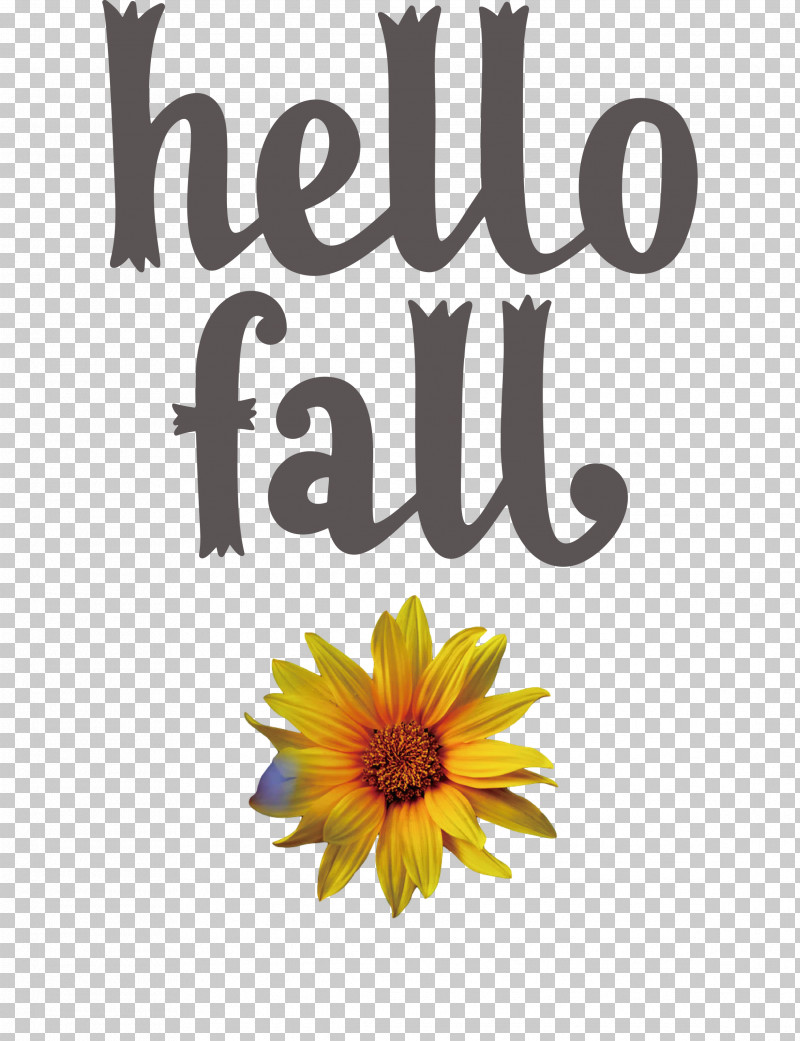 Hello Fall Fall Autumn PNG, Clipart, Autumn, Common Sunflower, Cut Flowers, Daisy Family, Fall Free PNG Download