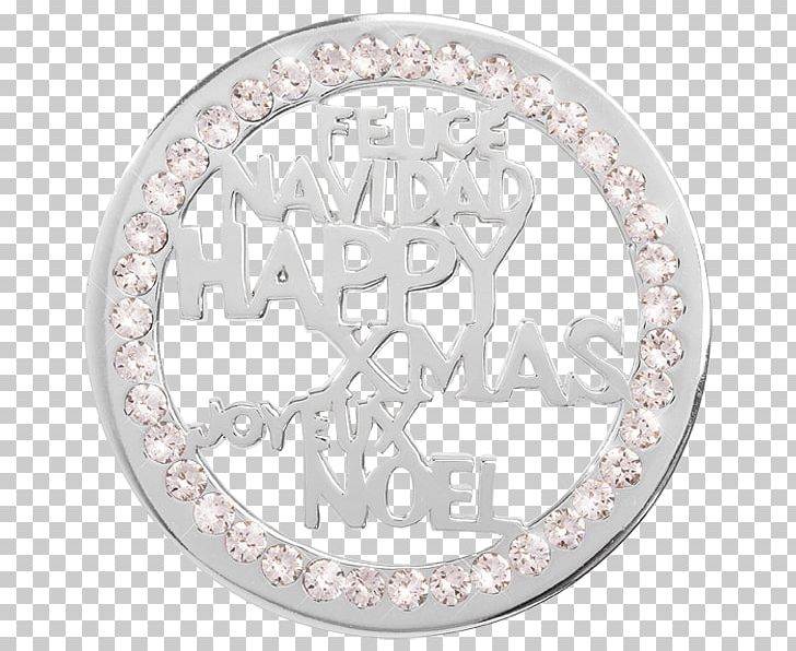 Silver Happy Xmas (War Is Over) Coin Body Jewellery Font PNG, Clipart, Body Jewellery, Body Jewelry, Circle, Coin, Happy Xmas Free PNG Download