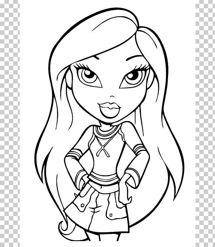 Coloring Book Bratz Child Moxie Girlz Doll PNG, Clipart, Adult, Arm, Black, Bratz, Child Free PNG Download