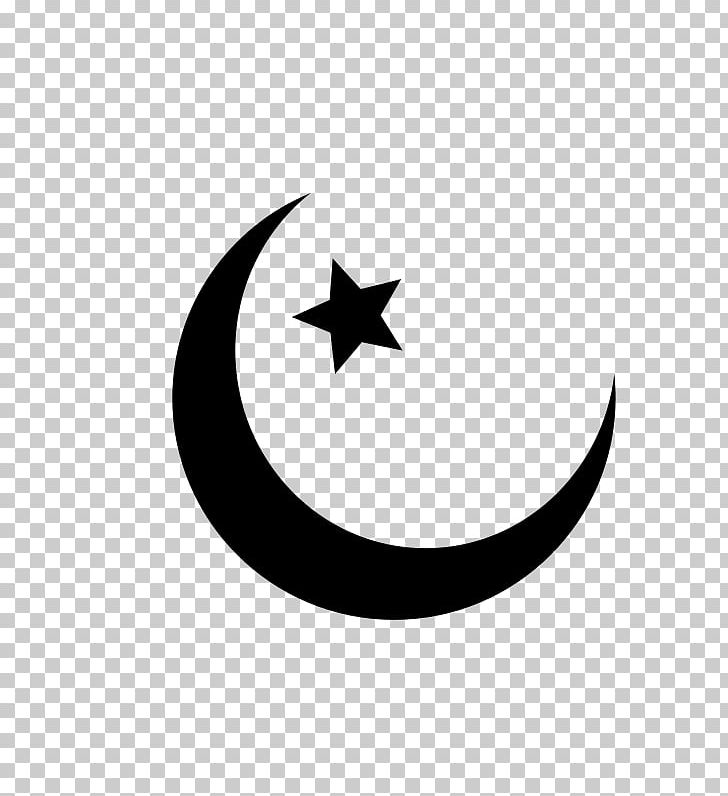 Islam Muslim Symbol Religion Crescent PNG, Clipart, Black And White, Christian Symbolism, Circle, Computer Icons, Crescent Free PNG Download