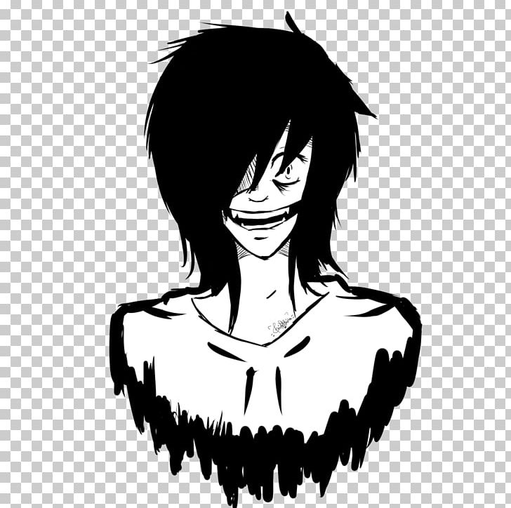 Jeff The Killer Drawing Photography PNG, Clipart, Arm, Black, Black Hair, Deviantart, Eye Free PNG Download