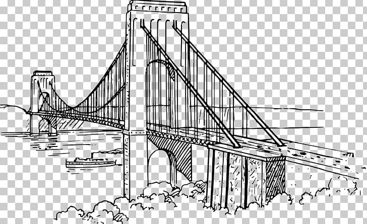 Clifton Suspension Bridge Drawing PNG, Clipart, Angle, Artwork, Black And White, Bridge, Cartoon Free PNG Download