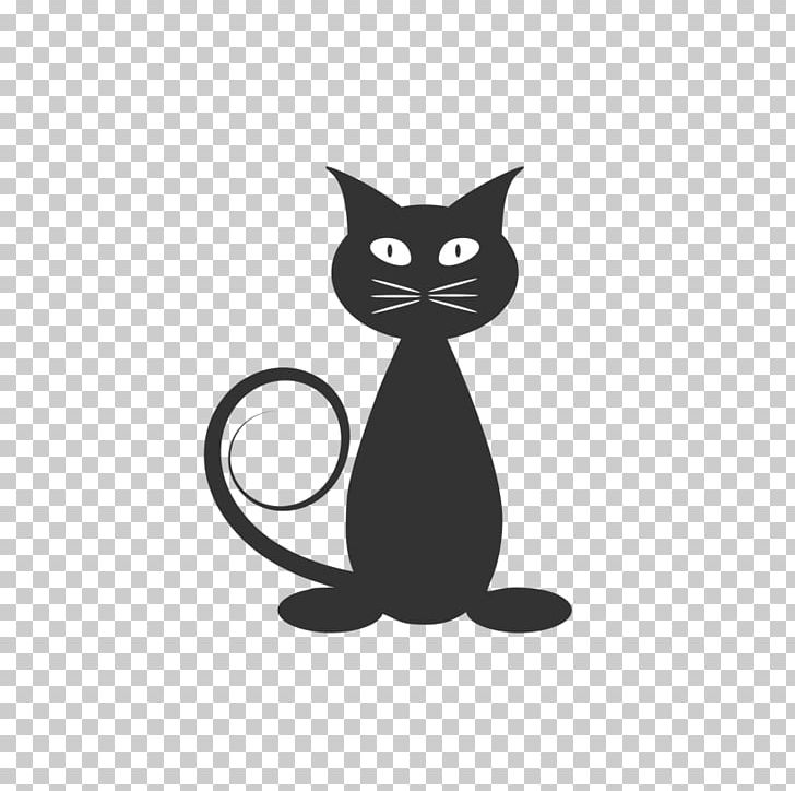 Cat Logo Kitten Silhouette PNG, Clipart, Animals, Black, Black And White, Black Cat, Carnivoran Free PNG Download