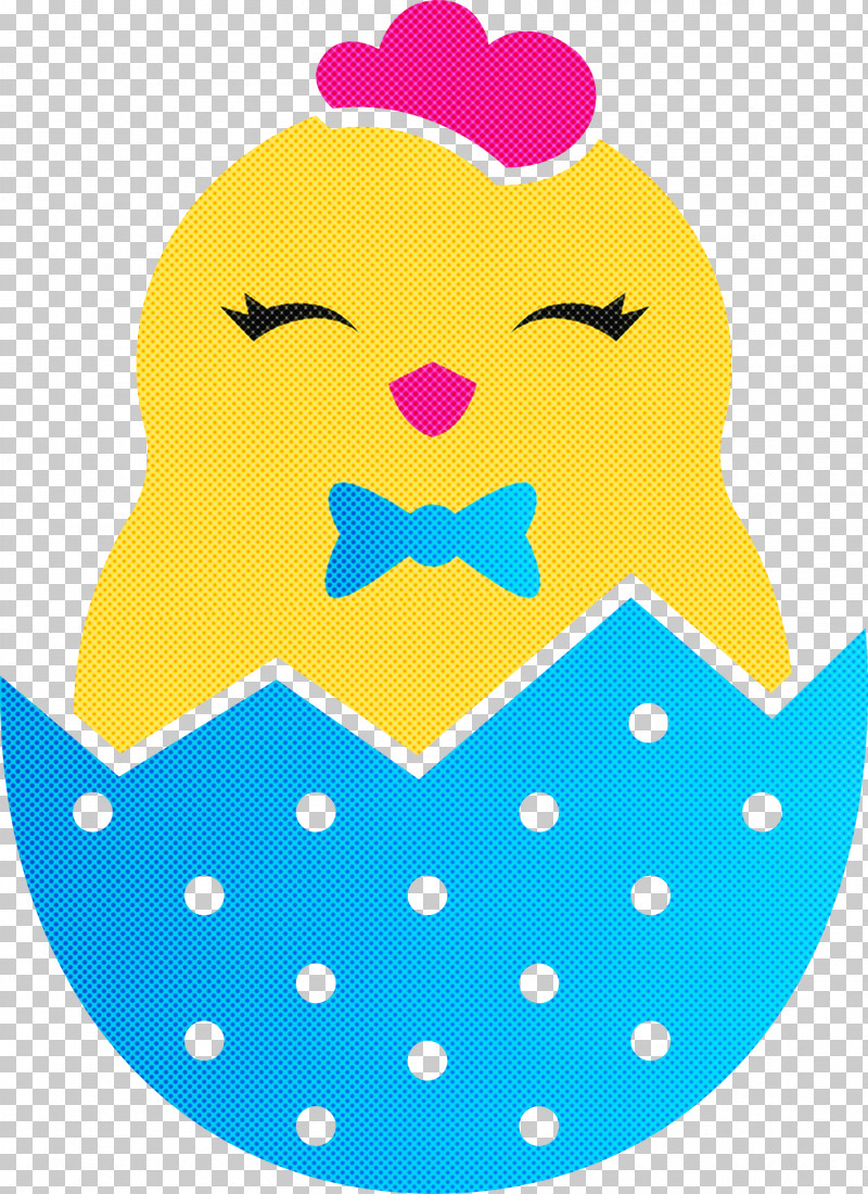 Chick In Eggshell Easter Day Adorable Chick PNG, Clipart, Adorable Chick, Chick In Eggshell, Easter Day, Polka Dot, Smile Free PNG Download