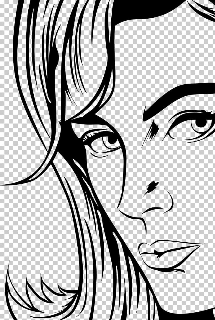 Pop Art Drawing PNG, Clipart, Artwork, Beauty, Black, Black And White, Comic Book Free PNG Download