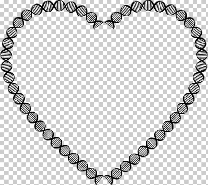 Nucleic Acid Double Helix A-DNA Heart PNG, Clipart, Adna, Black And White, Body Jewelry, Cell, Circle Free PNG Download