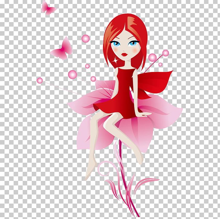 Stock Photography Girl Illustration PNG, Clipart, Balloon Cartoon, Butterfly Fairy, Cartoon Beauty, Cartoon Character, Cartoon Eyes Free PNG Download