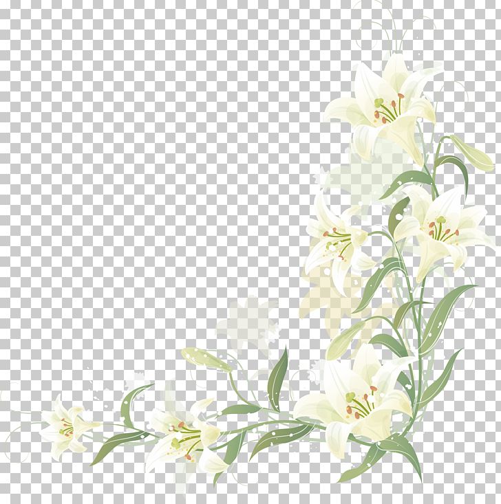 Hand-painted Lily Border PNG, Clipart, Border, Border Frame, Border Texture, Branch, Cartoon Free PNG Download
