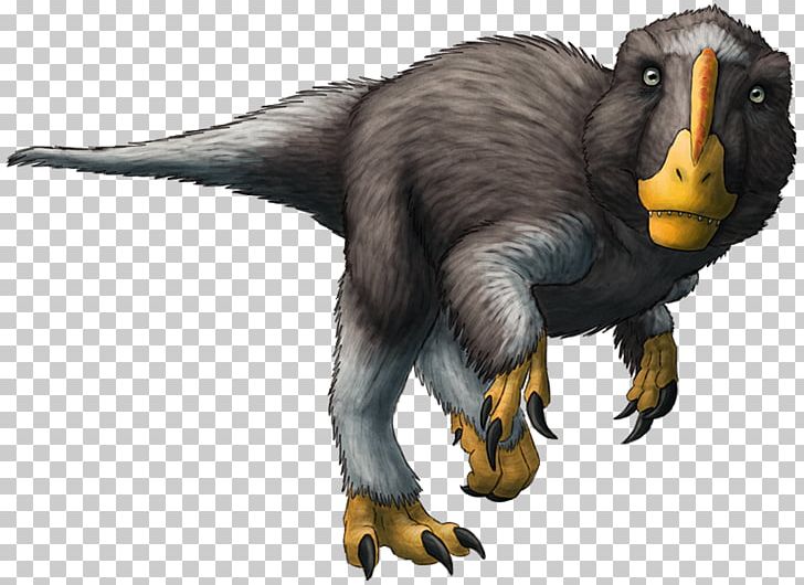 dinosaur with beak on head