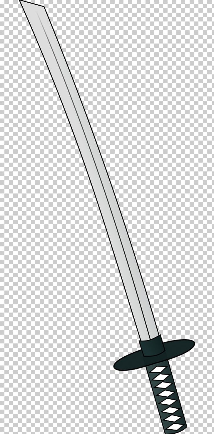 Katana Sabre Sword PNG, Clipart, Angle, Black And White, Cartoon, Cold Weapon, Download Free PNG Download