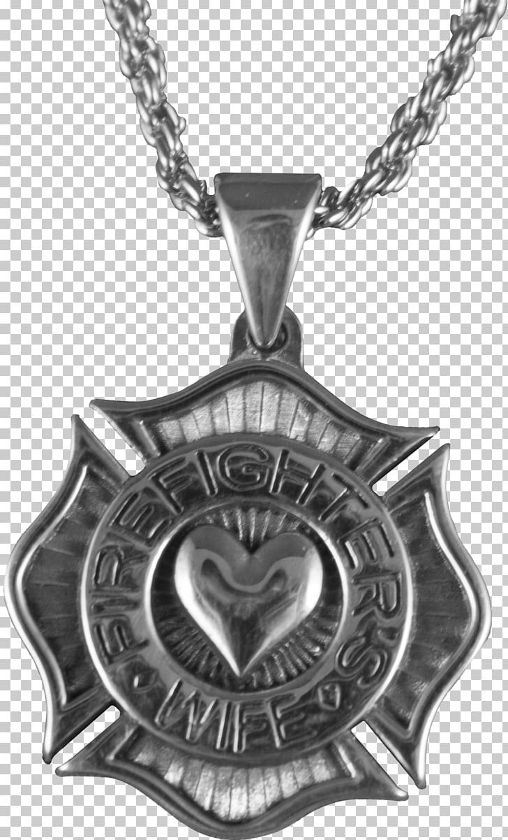 Locket Firefighter Necklace Charms & Pendants Jewellery PNG, Clipart, Black And White, Chain, Charm Bracelet, Charms Pendants, Cross Necklace Free PNG Download