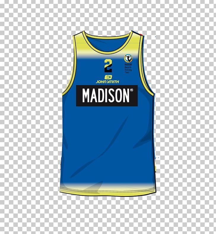 Sports Fan Jersey T-shirt Sleeveless Shirt Logo PNG, Clipart, Active Shirt, Active Tank, Area, Blue, Brand Free PNG Download