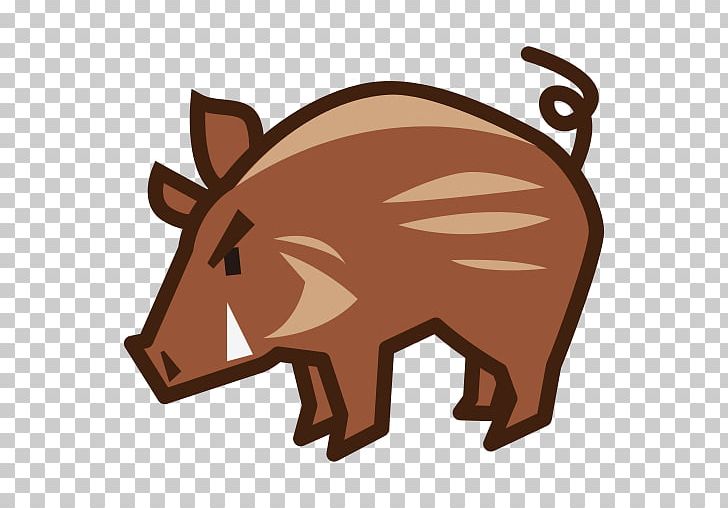 Wild Boar Emoji Sticker Common Warthog SMS PNG, Clipart, Animals, Boar, Cartoon, Cattle Like Mammal, Common Warthog Free PNG Download