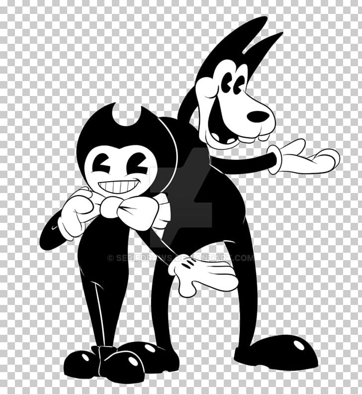 Bendy And The Ink Machine Drawing TheMeatly Games PNG, Clipart, Bendy And The Ink Machine, Black, Carnivoran, Cartoon, Cat Like Mammal Free PNG Download