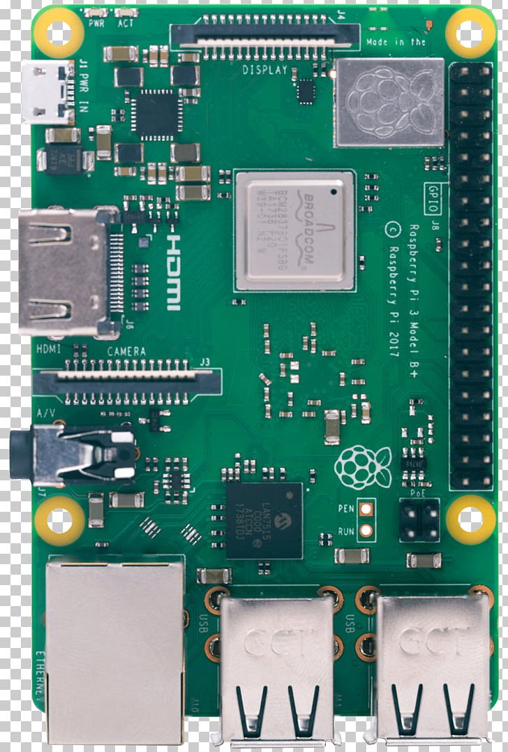 Raspberry Pi 3 ARM Cortex-A53 Power Over Ethernet Computer PNG, Clipart, Central Processing Unit, Computer Hardware, Electronic Device, Electronics, Microcontroller Free PNG Download