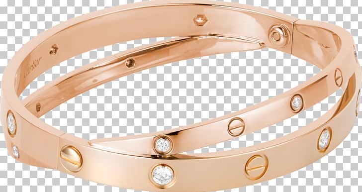 Love Bracelet Cartier Bangle Diamond Gold PNG, Clipart, Bangle, Beige, Body Jewelry, Bracelet, Brilliant Free PNG Download