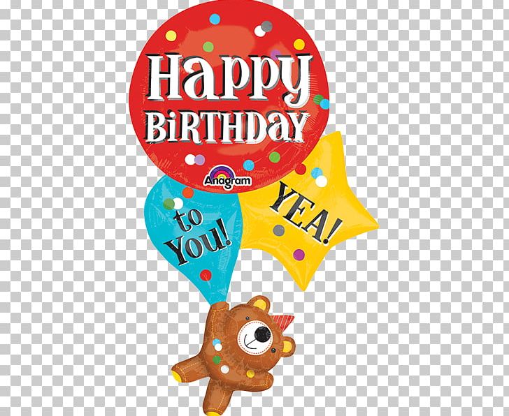 Mylar Balloon Happy Birthday To You Toy Balloon PNG, Clipart, Baby Toys, Balloon, Birthday, Birthday Bear, Bopet Free PNG Download