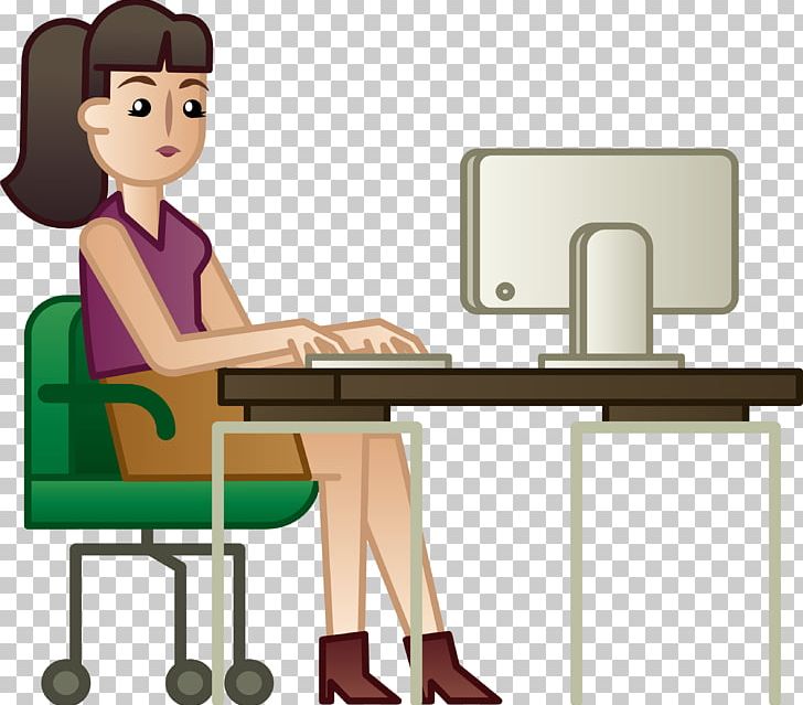 Woman White-collar Worker Computer PNG, Clipart, Business Woman, Chair, Cloud Computing, Computer Logo, Computer Office Free PNG Download