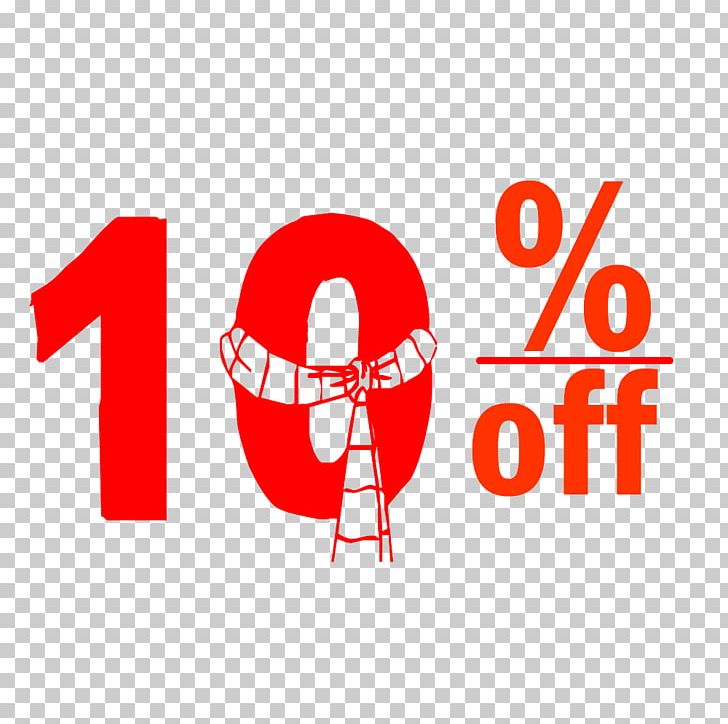 Christmas 10% Discount Tag. PNG, Clipart, Area, Brand, Graphic Design, Line, Logo Free PNG Download