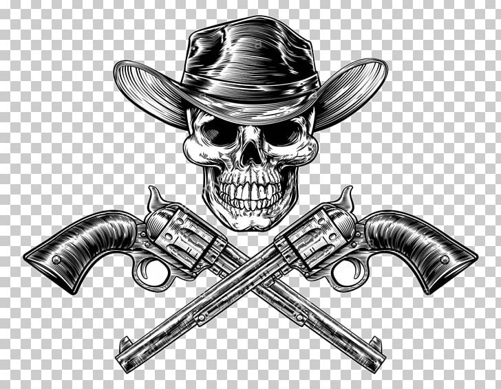 Pistol Firearm Revolver Handgun PNG, Clipart, Black And White, Bone, Cross, Drawing, Etching Free PNG Download