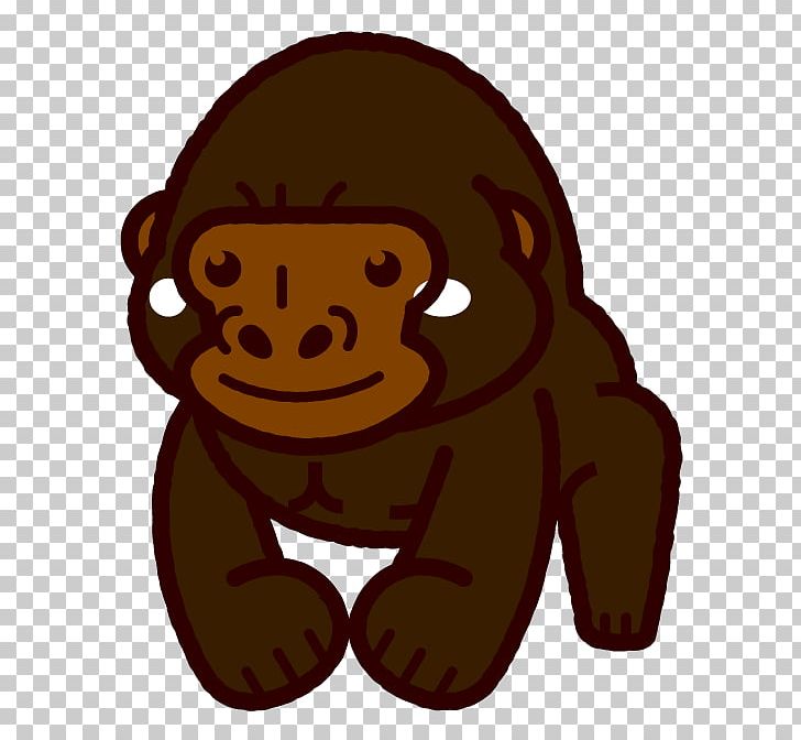 Gorilla Monkey Primate PNG, Clipart, Animal, Animals, Animal Zoo, Bear, Cartoon Free PNG Download