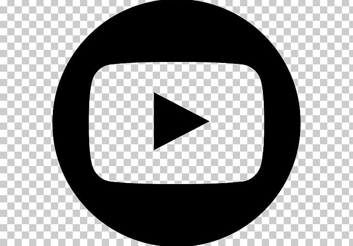 YouTube Logo Computer Icons PNG, Clipart, Angle, Black, Black And White, Brand, Circle Free PNG Download
