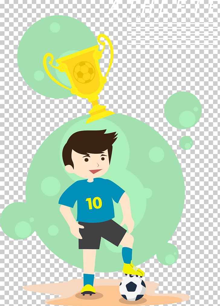 Football Player Trophy PNG, Clipart, Adobe Illustrator, Boy, Cartoon, Champion, Child Free PNG Download
