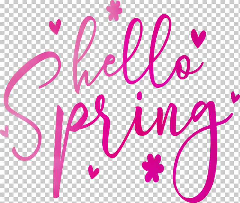 Text Pink Font Magenta Line PNG, Clipart, Calligraphy, Hello Spring, Line, Magenta, Paint Free PNG Download
