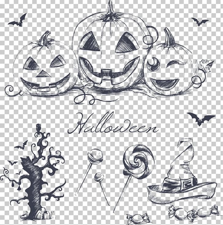 Halloween Drawing Pumpkin PNG, Clipart, Clip Art, Design, Desktop Wallpaper, Festive Elements, Happy Birthday Vector Images Free PNG Download
