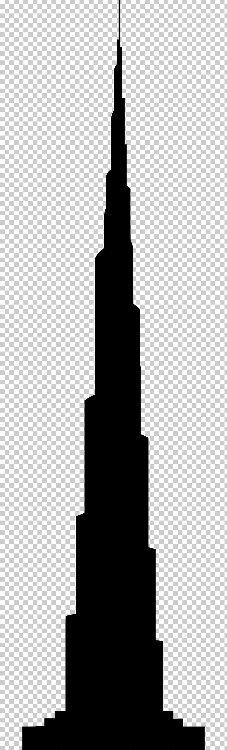 Burj Khalifa Burj Al Arab Silhouette Tower PNG, Clipart, Black And White, Building, Burj Al Arab, Burj Khalifa, Computer Icons Free PNG Download