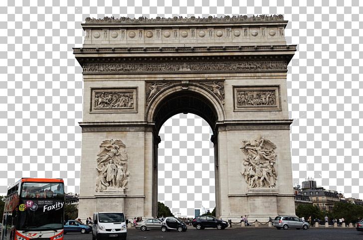 Arc De Triomphe Eiffel Tower Champs-Élysées Notre-Dame De Paris Place De La Concorde PNG, Clipart, Attractions, Building, Famous, Famous Scenery, Historic Site Free PNG Download