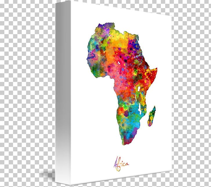Africa Art Map Watercolor Painting Canvas Print PNG, Clipart, Africa, Art, Artist, Canvas, Canvas Print Free PNG Download