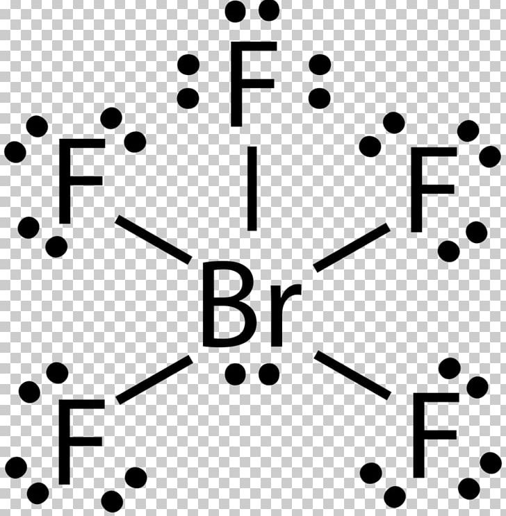Lewis Structure Bromine Pentafluoride Sulfur Tetrafluoride Xenon Tetrafluoride Antimony Pentafluoride PNG, Clipart, Angle, Area, Black And White, Brf, Bromate Free PNG Download