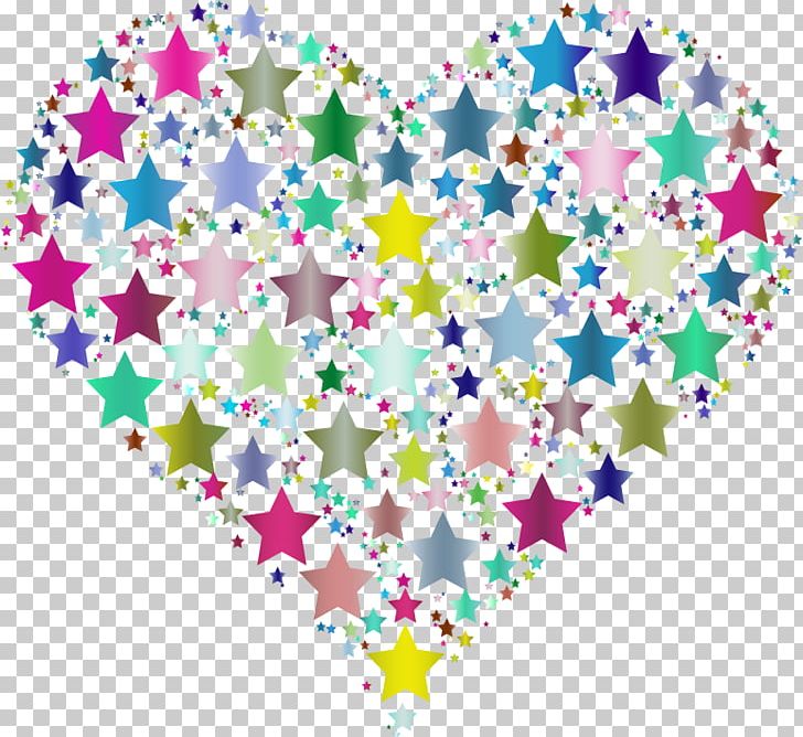 Desktop Star Heart Computer Icons PNG, Clipart, Area, Colorful, Computer Icons, Desktop Wallpaper, Heart Free PNG Download