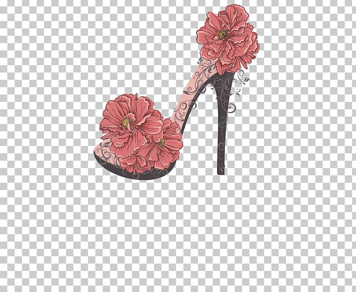 High-heeled Footwear T-shirt Flower PNG, Clipart, Accessories, Clothing, Designer, Encapsulated Postscript, Female Free PNG Download