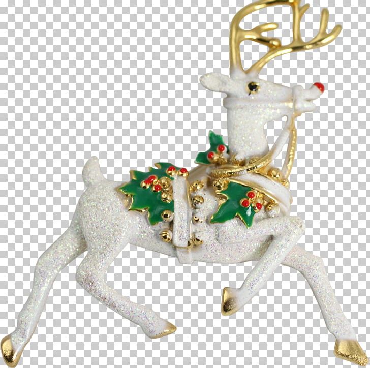 Reindeer Christmas Ornament Figurine PNG, Clipart, Brooch, Cartoon, Christmas, Christmas Ornament, Deer Free PNG Download