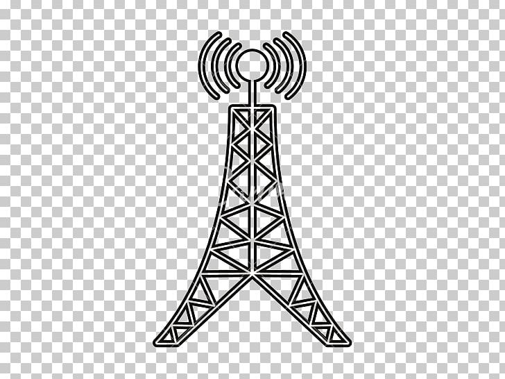 Aerials Telecommunications Tower Drawing Broadcasting PNG, Clipart, Aerials, Angle, Antenna, Black And White, Body Jewelry Free PNG Download