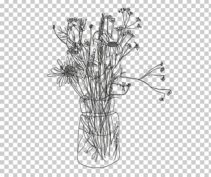 Contour Drawing Line Art Floral Design Sketch PNG, Clipart, Art, Artist, Art Museum, Black And White, Branch Free PNG Download