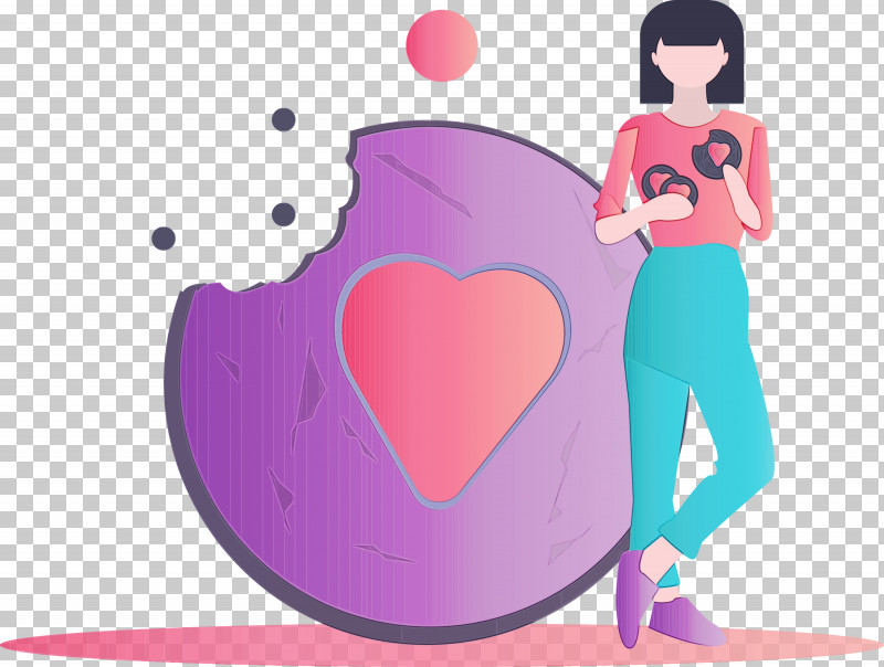 Cartoon Pink Love Heart Animation PNG, Clipart, Animation, Cartoon, Cookie, Girl, Heart Free PNG Download