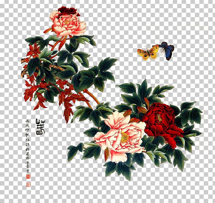 Gongbi Ink Wash Painting Chinoiserie PNG, Clipart, Artificial Flower, Chinese Painting, Dahlia, Flower, Flower Arranging Free PNG Download