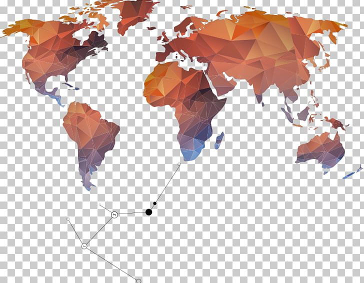 creative world map vector