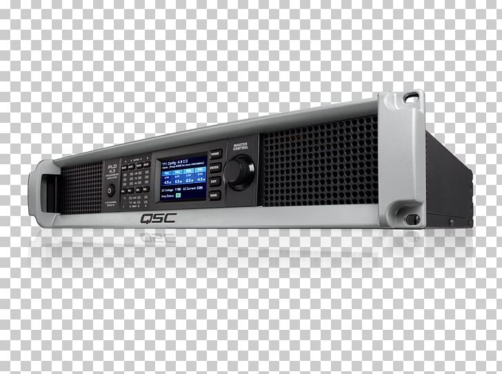 Audio Power Amplifier QSC PLD4.3 Electronics AV Receiver PNG, Clipart, Amplifier, Amplifiers, Audio Equipment, Audio Power Amplifier, Audio Receiver Free PNG Download