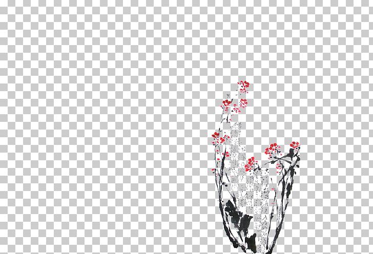 Ink Wash Painting Portable Network Graphics Plum Blossom PNG, Clipart, Branch, Download, Drawing, Floral Design, Flower Free PNG Download