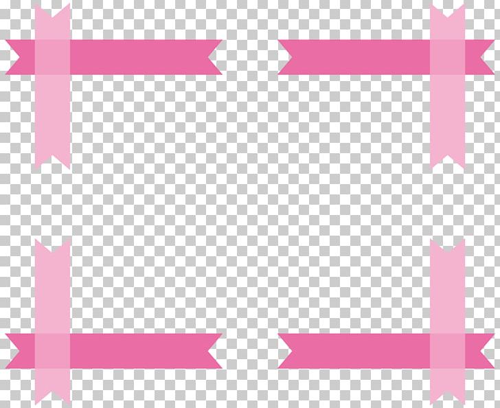 Simple Pink Frame. PNG, Clipart, Angle, Area, Black And White, Black Ribbon, Computer Icons Free PNG Download