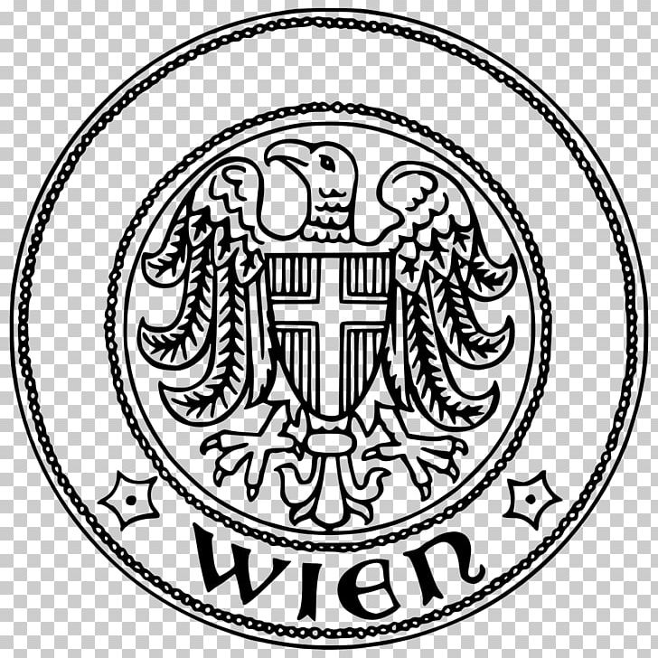 Vienna Seal Coat Of Arms Capital City PNG, Clipart, Animals, Area, Art, Austria, Black And White Free PNG Download