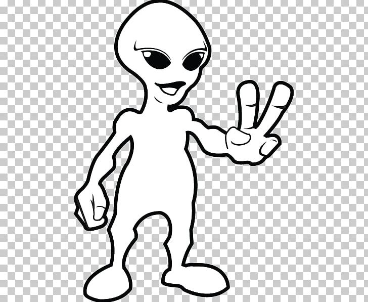 alien clipart black and white