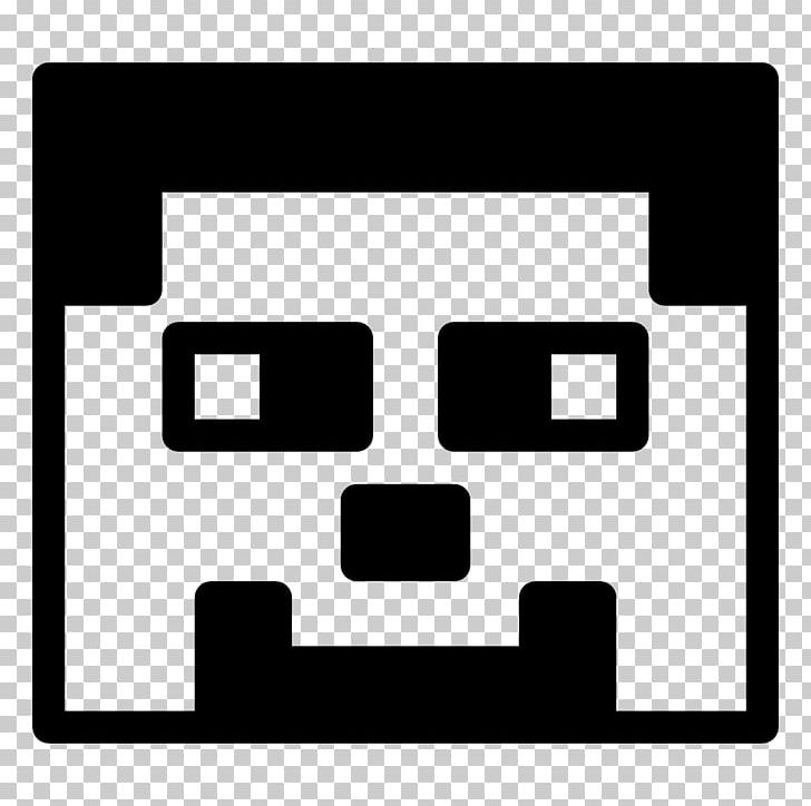 Minecraft Computer Icons Black And White PNG, Clipart, Area, Black, Black And White, Character, Computer Icons Free PNG Download